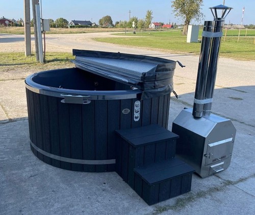 Thermowood fibreglass hot tub - fibreglass,