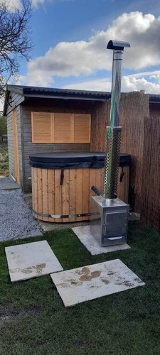 Fiberglass wooden hot tub - hot, 2