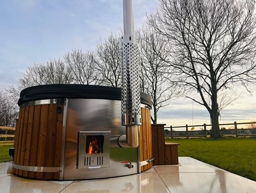 Wooden fiberglass wood fired - wood,
