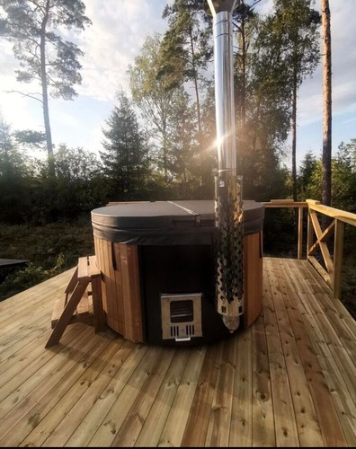 Wood fired fibreglass - wood,