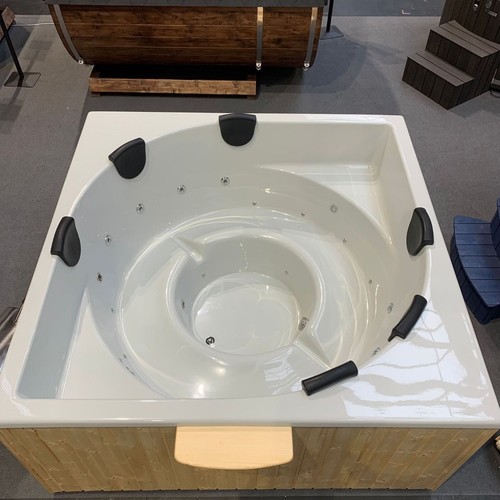 Wood fired hot - tub, with
