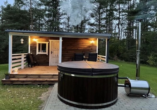 Wood fired fibreglass - wood,
