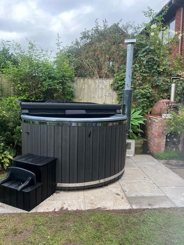 Wood fired fibreglass - wood,
